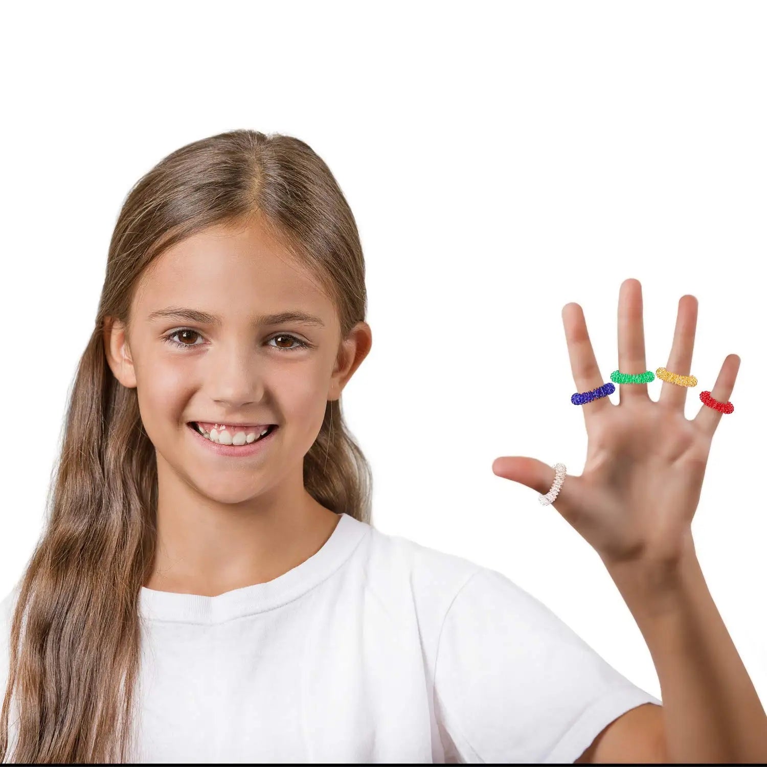 Acupressure Rings Spiky Sensory Finger Rings, Spiky Finger Ring Acupressure Ring Set Silent Stress Massager Finger Massage Tool